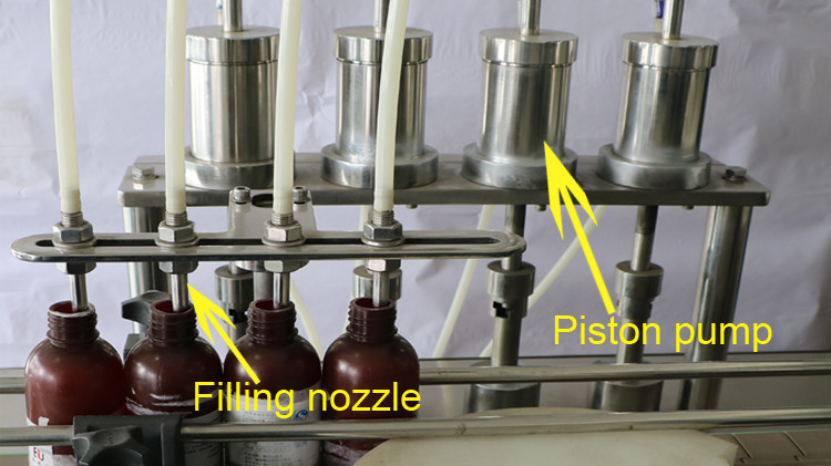 500毫升帶蓋密封和星形輪運行的圓瓶灌裝機